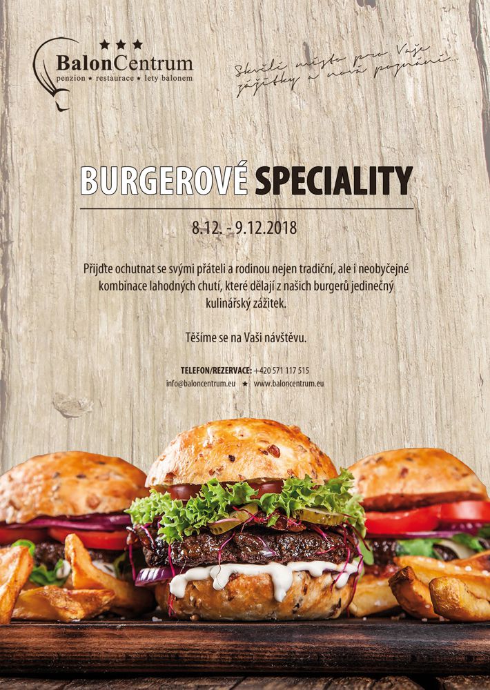 Burgerové speciality